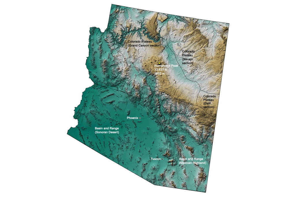 Geologic And Topographic Maps Of The Southwestern United States | Topographic Map Of Southwest Usa