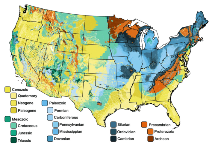 Topographic Map of the USA