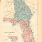 Georgia And Florida   Art Source International | Map Of Georgia USA And Florida