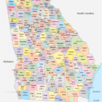 Georgia Counties Map | Mappr | Map Of Georgia Usa Counties