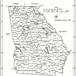 Georgia Free Map | Outline Map Of Georgia Usa