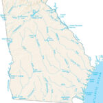 Georgia Lakes And Rivers Map   Gis Geography | Map Of Lakes In Georgia Usa