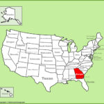 Georgia Location On The U.s. Map   Ontheworldmap | Georgia On The Map Of USA