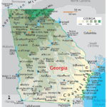 Georgia Maps & Facts   World Atlas | Map Of Lakes In Georgia USA