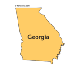 Georgia Maps & Facts   World Atlas | Outline Map Of Georgia USA