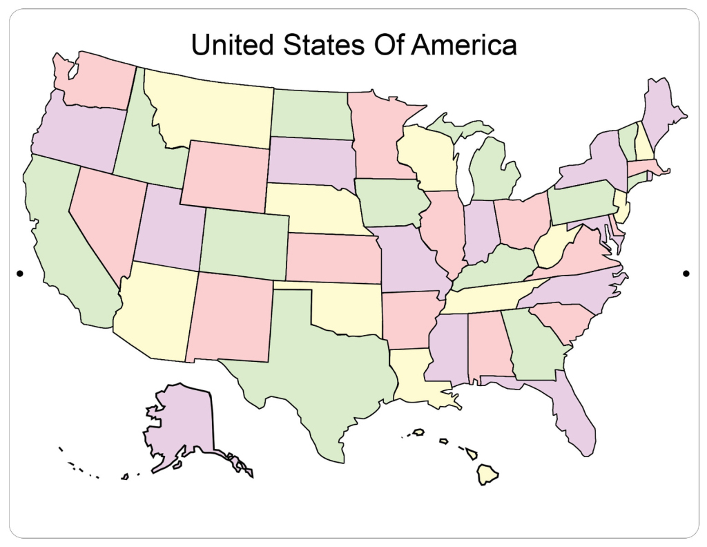 Get The Usa Map For Easy Learning | Present A Blank Map Of The Usa Printable