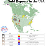 Gold Deposits In The Usa Interactive Map | Gold Mineral Map Of USA
