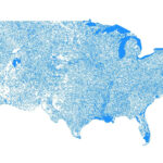 Gorgeous Map Shows The United States As Only Bodies Of Water | Bodies Of Water In Usa Map