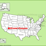 Grand Canyon Location On The U.s. Map   Ontheworldmap | Map Of USA Grand Canyon