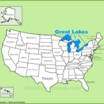 Great Lakes Location On The U.s. Map   Ontheworldmap | Great Lakes On Map Of USA