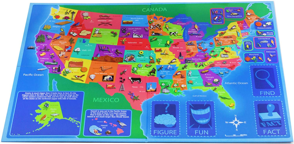 Great States Board Game - A2Z Science &amp;amp; Learning Toy Store | Map Of The Usa Game