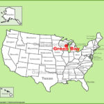 Green Bay Location On The U.s. Map   Ontheworldmap | Map Of Green Bay Wisconsin USA