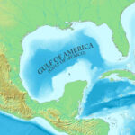 Gulf Of America (The Gulf Of Mexico) Map   Guide Of The World | Gulf Of Mexico Map Usa