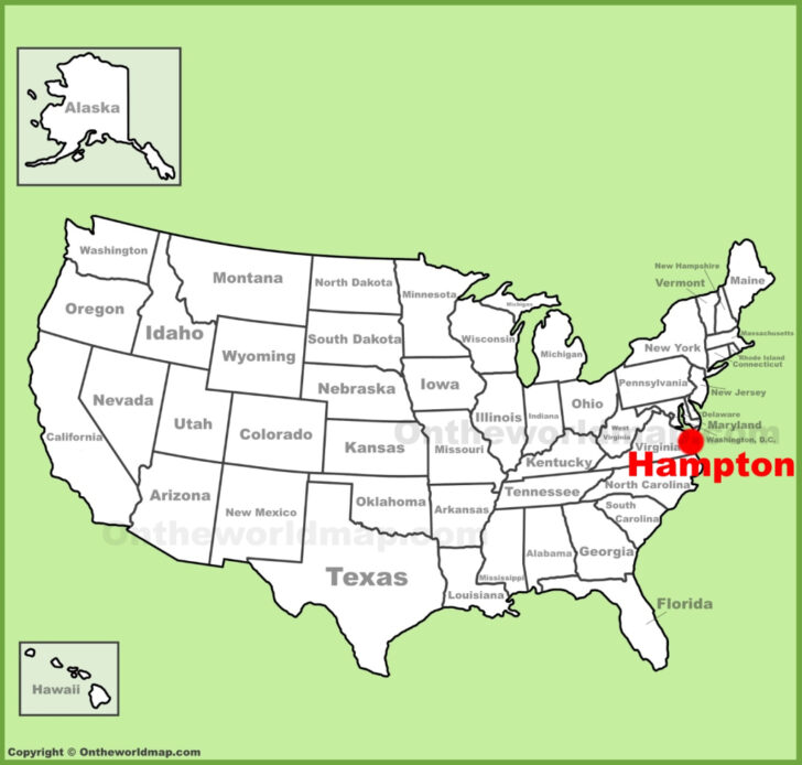 Map of the Hamptons USA