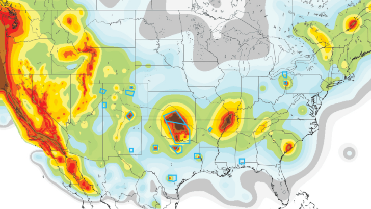 Map of Fault Lines USA