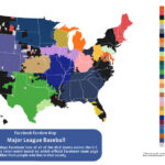 Here Is Every U.s. County'S Favorite Baseball Team (According To | Map Of Baseball Teams In USA