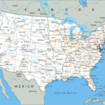 High Detailed United States Of America Road Map | Highway Map Of The USA