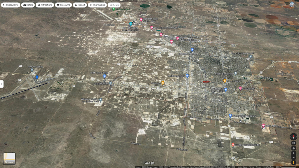Hobbs New Mexico Map - United States | Map of Hobbs New Mexico USA