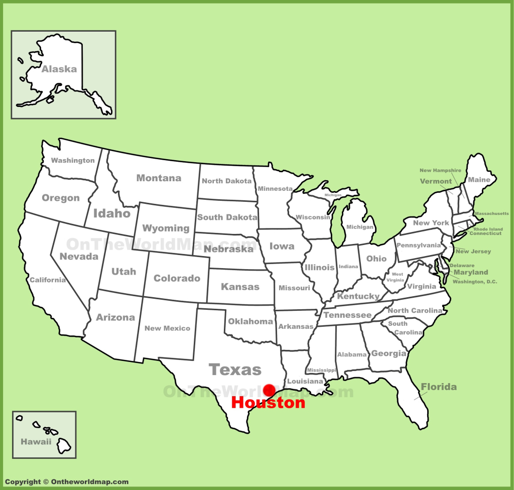 Houston Location On The U.s. Map - Ontheworldmap | Location of Houston in USA Map
