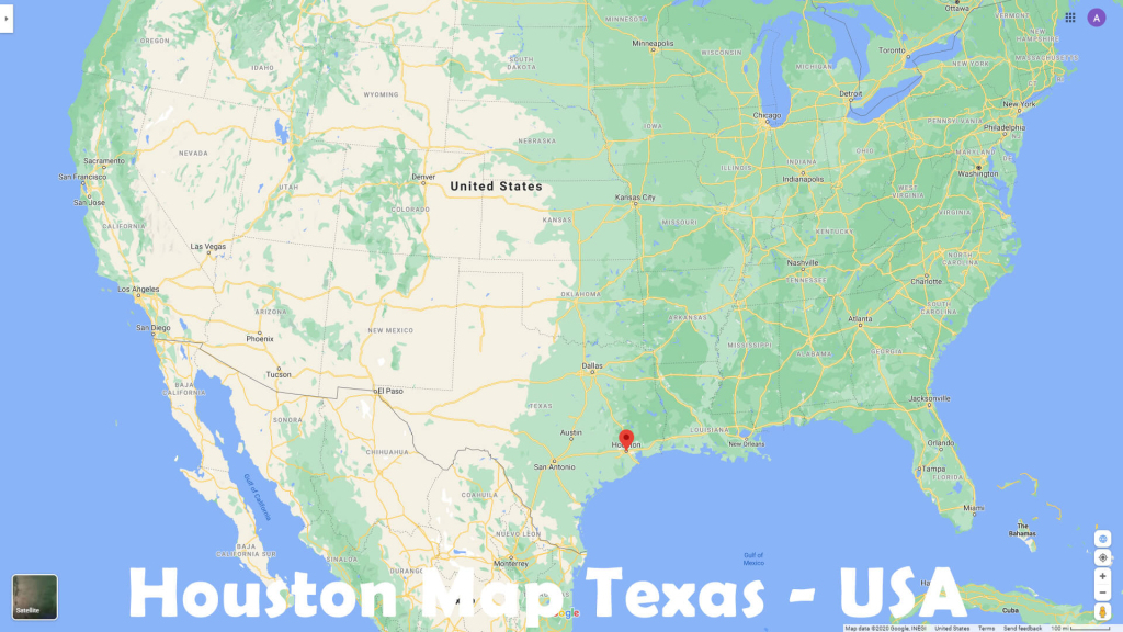 Houston, Texas Map | Location Of Houston In Usa Map