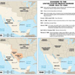 How The Border Between The United States And Mexico Was | Map Of USA And Mexico Border