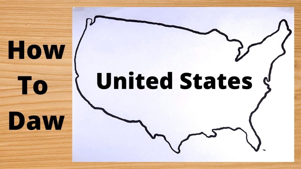 How To Draw Map Of America | How To Draw Map Of Usa