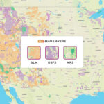 How To Find Free Camping With Usfs & Blm Map Layers | Map Of Blm Land In USA