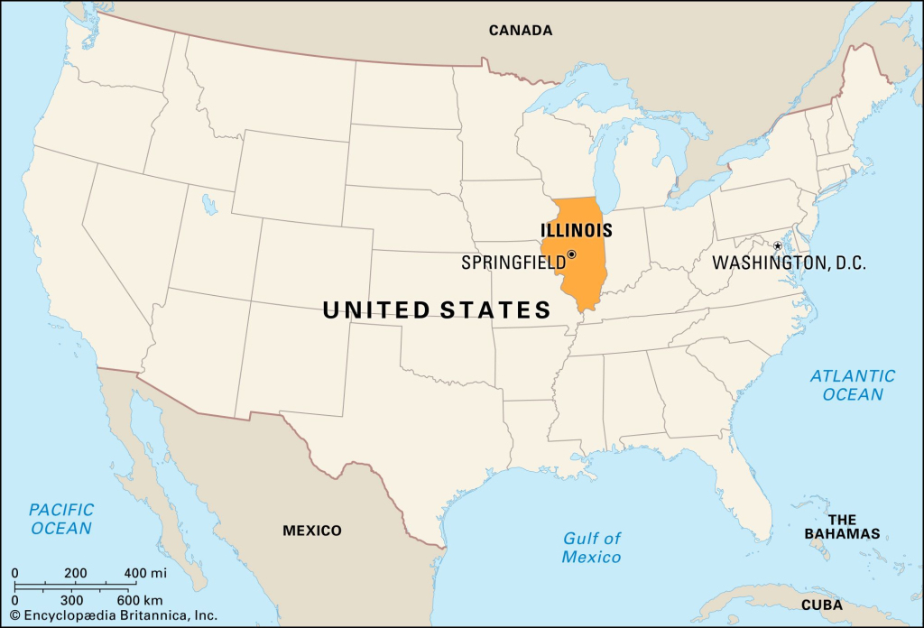 Illinois | History, Cities, Capital, &amp;amp; Facts | Britannica | Map of Illinois State USA