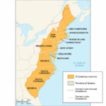 In What Order Were The 13 American Colonies Established? | List | 13 Colonies Of Usa Map