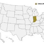 Indiana Counties Map | Mappr | Indiana On Map Of Usa