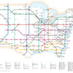 Infographic: U.s. Interstate Highways, As A Transit Map | Map Of Usa With Interstate Routes
