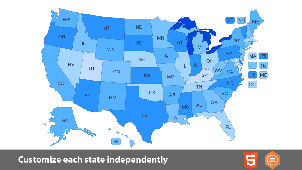 Interactive Us Map - Clickable States / Citiesart101 | Codecanyon | Interactive Map Of Usa States