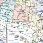 Interstate Highways Southwest Region Usa Map Road State Free | Highway Map Of Southwest Usa