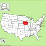 Iowa Location On The U.s. Map   Ontheworldmap | Iowa On The Map Of Usa