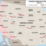 Japanese American Internment | Definition, Camps, Locations | Map Of Fema Camps In Usa