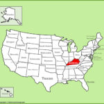 Kentucky Location On The U.s. Map   Ontheworldmap | Kentucky On Map Of Usa
