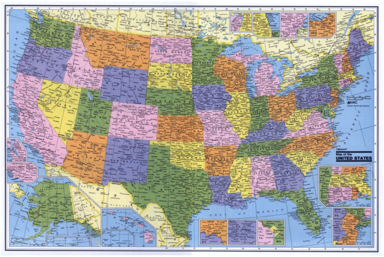 Detailed Map Of The USA - Printable US Maps