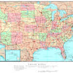 Large Detailed Political And Road Map Of The Usa. The Usa Large | Driving Map Of The Usa