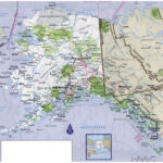 Large Detailed Road Map Of Alaska With All Cities And National | Detailed Map Of Alaska USA