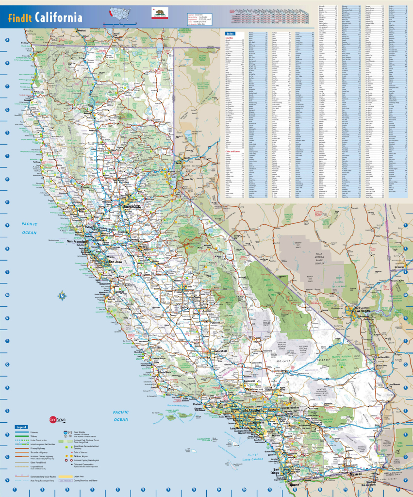 Large Detailed Road Map Of California State. California State | Road Map of California USA