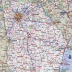 Large Detailed Roads And Highways Map Of Georgia State With All | Road Map Of Georgia Usa