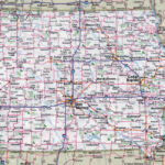 Large Detailed Roads And Highways Map Of Iowa State With Cities | Road Map Of Iowa USA