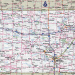 Large Detailed Roads And Highways Map Of Kansas State With Cities | Printable Map Of Kansas Usa