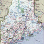 Large Detailed Roads And Highways Map Of Maine State With All | Highway Map Of Maine USA