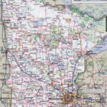 Large Detailed Roads And Highways Map Of Minnesota State With | Road Map Of Minnesota Usa