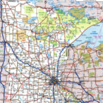 Large Detailed Roads And Highways Map Of Minnesota State With | Road Map Of Minnesota Usa