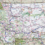 Large Detailed Roads And Highways Map Of Montana State With Cities | Road Map Of Montana Usa