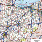 Large Detailed Roads And Highways Map Of Ohio State With All | Road Map Of Ohio USA