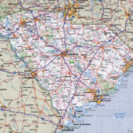 Large Detailed Roads And Highways Map Of South Carolina State With | Road Map Of South Carolina USA