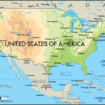Large Physical Map Of The United States With Major Cities | Usa | Map Of USA And Jamaica